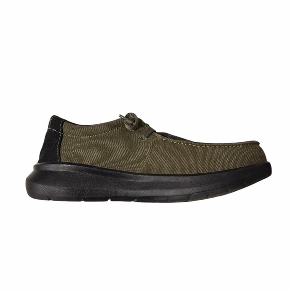 ARIAT Mens Hilo Dusted Olive Green American Flag Casual Shoe Size 7 - Picture 6 of 12